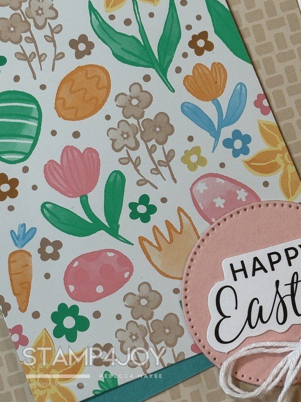Easter card using a sketch close-up - Stamp4Joy.com
