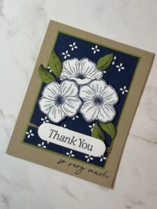 Easy Handmade Card close-up - Stamp4Joy.com