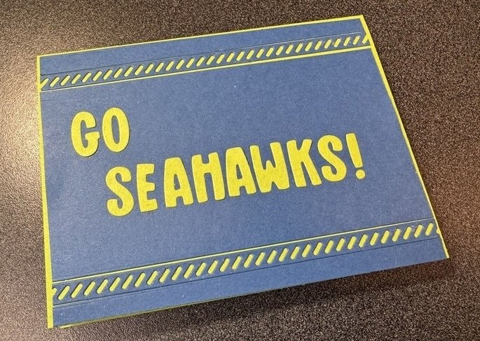 Seahawks Handmade Card - Stamp4Joy.com