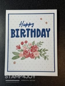 handmade floral birthday card - Stamp4Joy.com