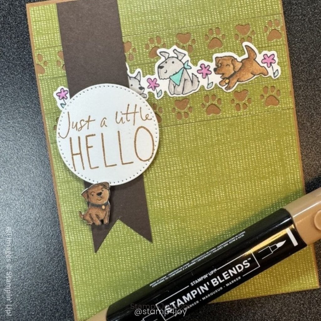 Puppy Card Idea - Stamp4Joy.com