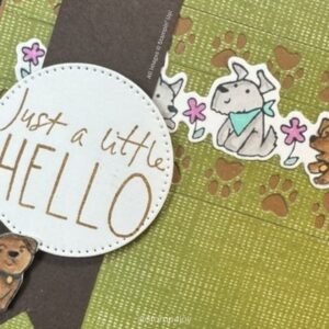 Puppy Card Idea close up - Stamp4Joy.com