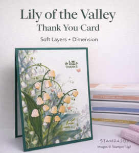 Lily of the Valley Thank You Card - Stamp4Joy.com