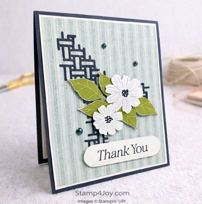 Floral Thank You Card Idea - Stamp4Joy.com