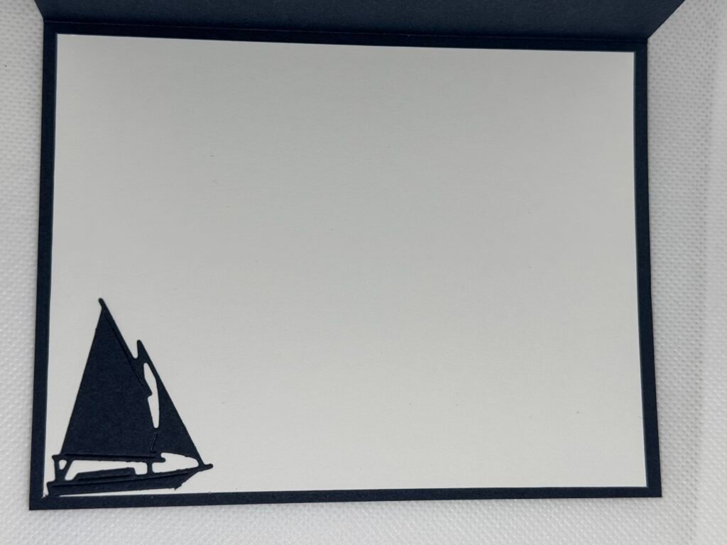 Inside with sailboat - Stamp4Joy.com
