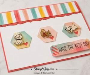 Cutest Crew Puppy Card close-up - Stamp4Joy.com
