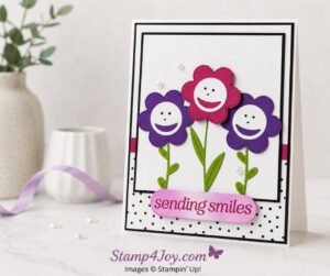 Sending Smiles Card - Stamp4Joy.com