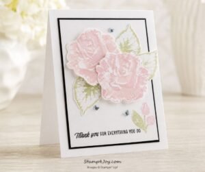 Begonia Belle Thank You Card - Stamp4Joy.com