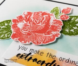 Easy Floral Begonia Belle Card close-up - Stamp4Joy.com