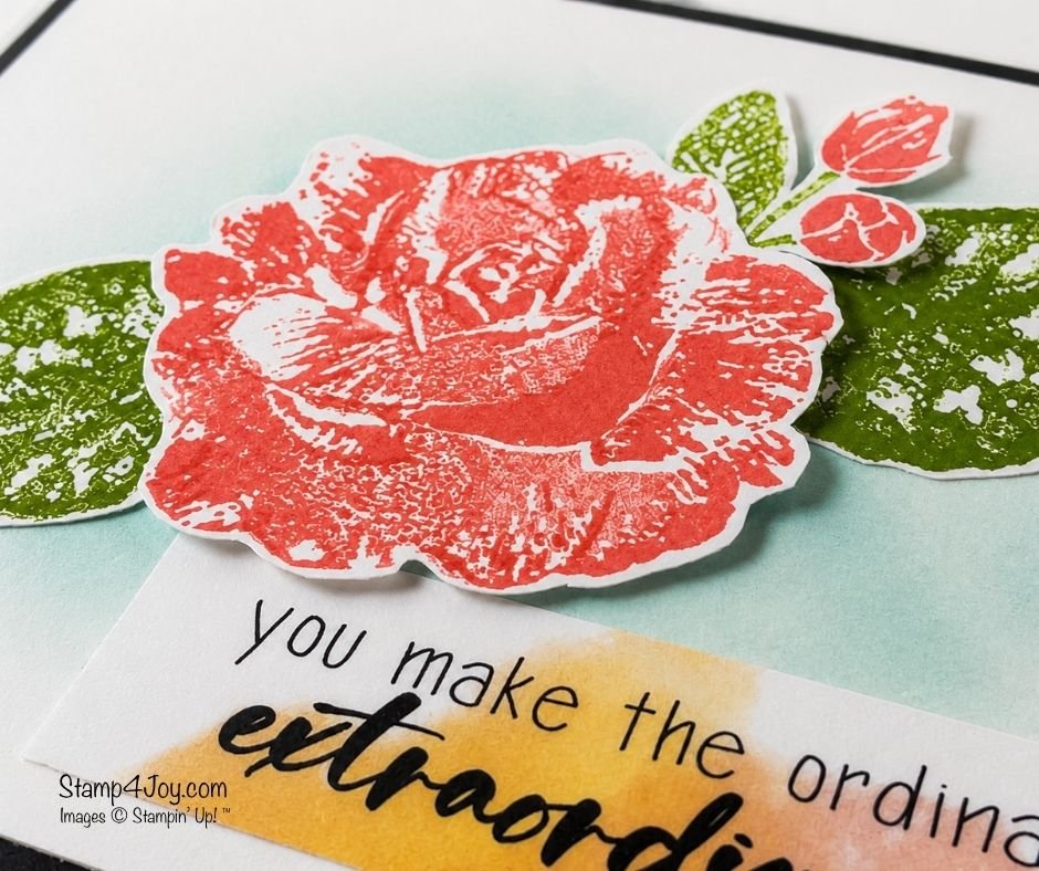 Easy Floral Begonia Belle Card close-up - Stamp4Joy.com
