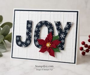 JOY Christmas Card - Stamp4Joy.com