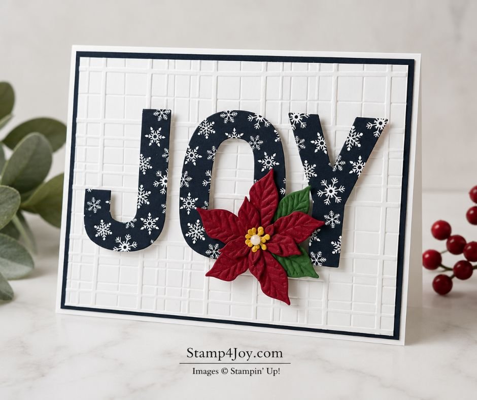 JOY Christmas Card - Stamp4Joy.com