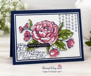 Sweetly Sentimental Birthday Card - Stamp4Joy.com