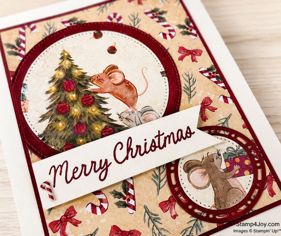 A Little Christmas Card close-up - Stamp4Joy.com