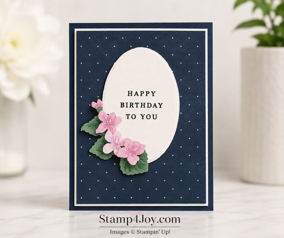 Easy Floral Birthday Card - Stamp4Joy.com