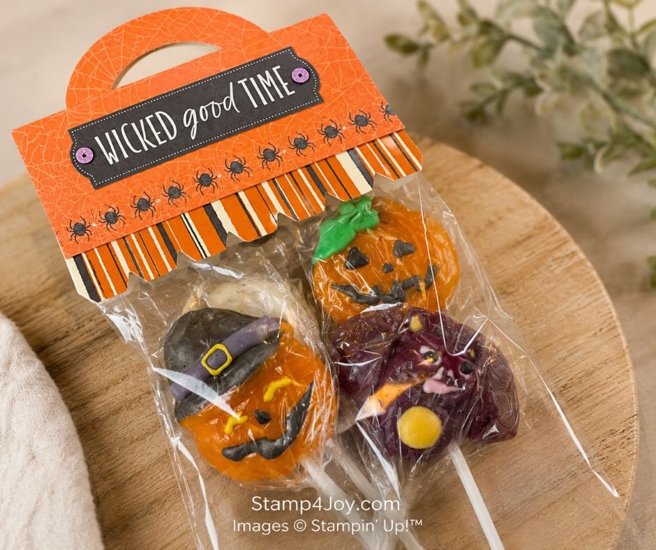 Halloween Treat Bag close-up - Stamp4Joy.com