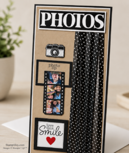 Photo Booth Card Tutorial close-up - Stamp4Joy.com
