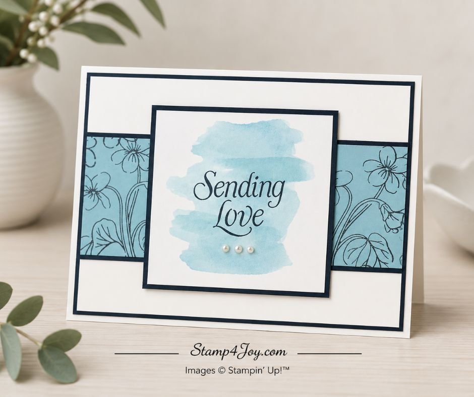 Sending Love Card - Stamp4Joy.com