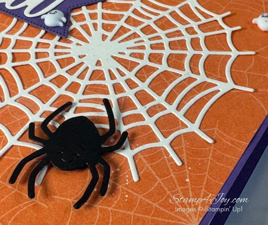 Easy Halloween Card close-up - Stamp4Joy.com