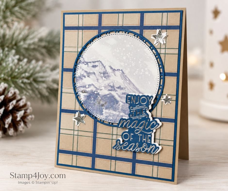 Enjoy the Magic Foiled Christmas Card - Stamp4Joy.com
