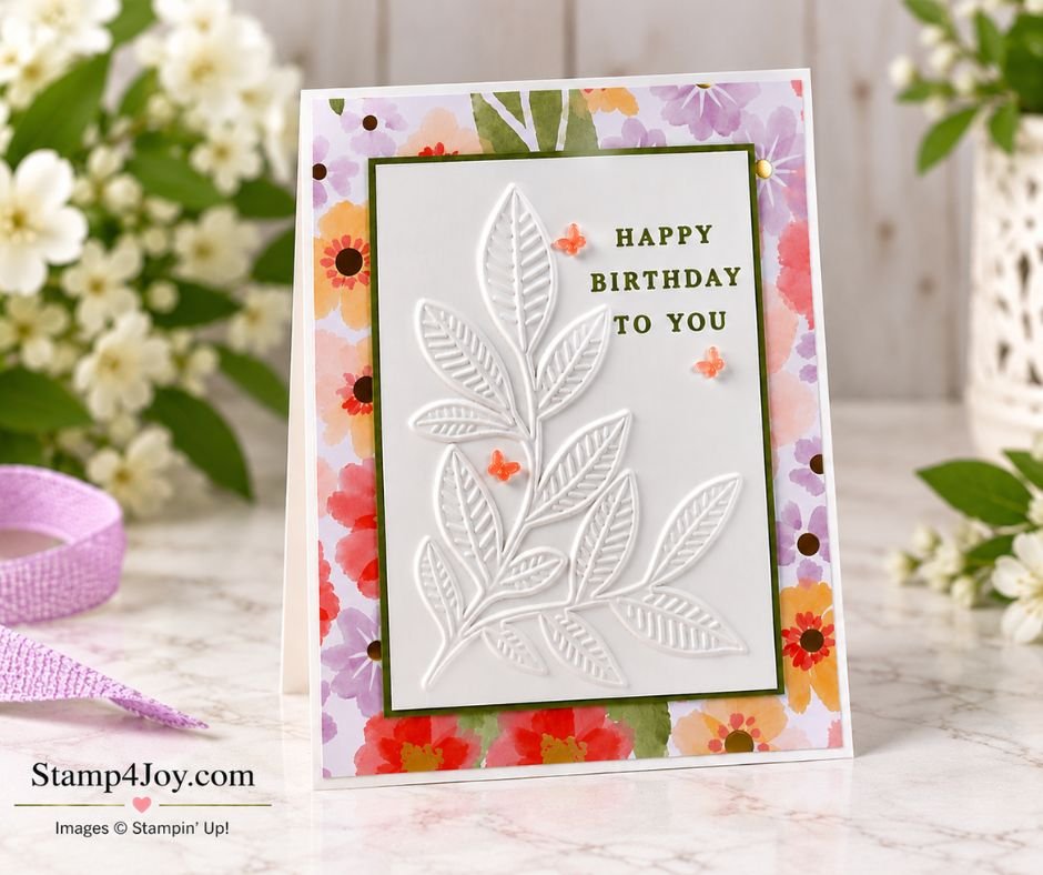 Embossing With Dies Birthday Card - Stamp4Joy.com